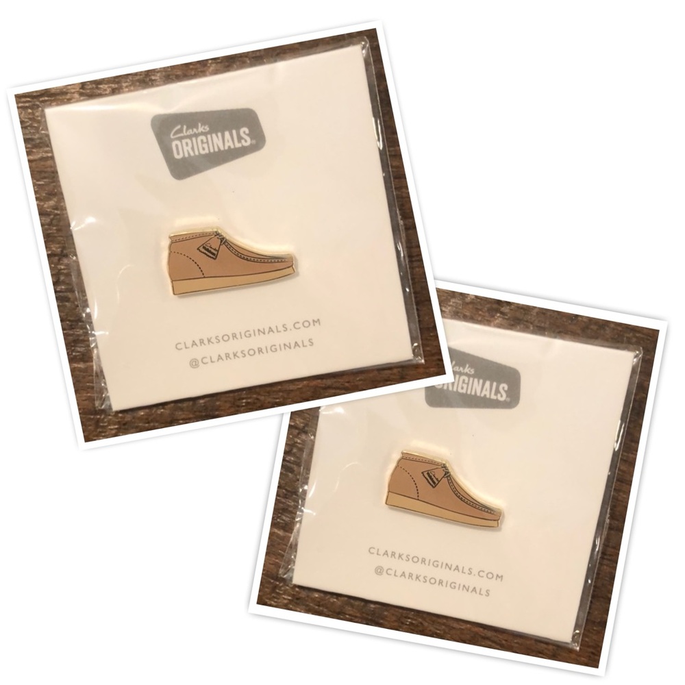 2 Clarks Originals Wallabee Pins